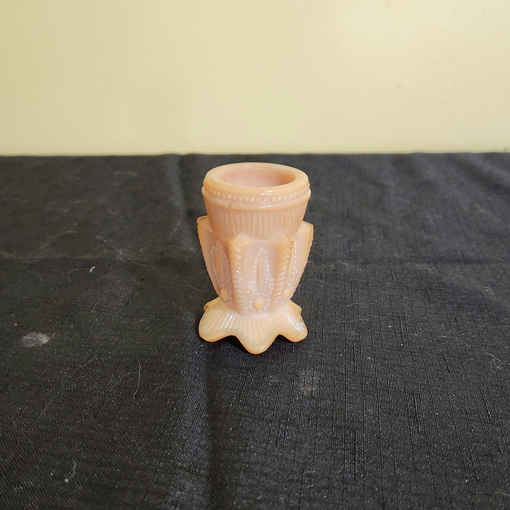 Vintage Greentown Toothpick Holder. St Clair Glass